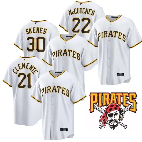 Discover Men's Piratess White Home Limited Player Jersey Printed Jersey S-3XL