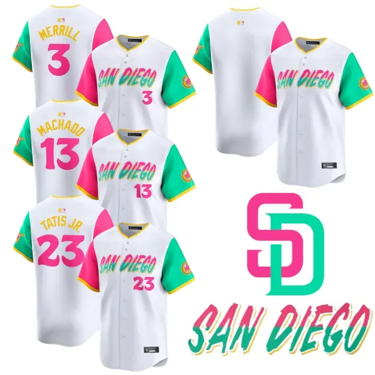 Discover Men/Youth Padress White 2025 City Connect Limited Jersey Printed  Jersey