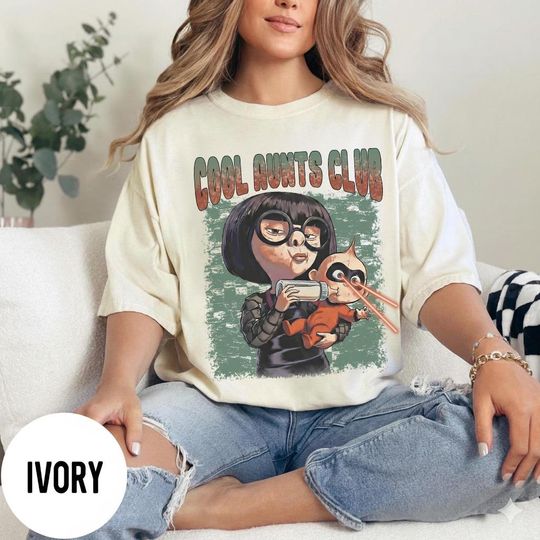 Discover Disney Cool Aunts Club Edna Mode Shirt, Pixar Jack-Jack Parr Kid Toddler Tee, Mother's Day Gift