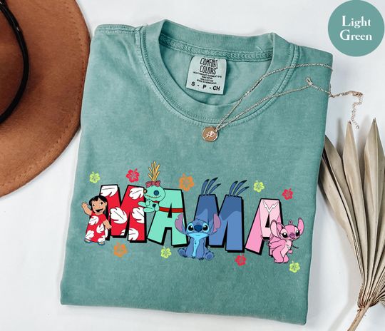 Discover Comfort Colors Mama Stitch Shirt, Disney Stitch Mother Tee, Mothers Day T-Shirt, Cute Mama Shirt
