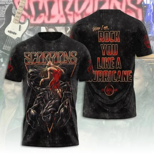 Discover Scorpions 60th Anniversary Tour 3D T-Shirt 2025