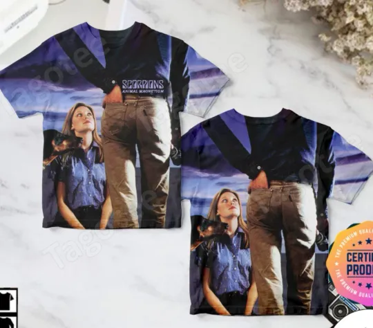 Discover Scorpions Animal Magnetism Album Cover 3D T-Shirt