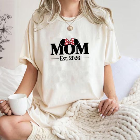 Discover Minnie Mom Est 2026 Shirt, Disney Mom Shirt, New Mom Gift, Disney Family Trip 2026, Mother's Day Gift