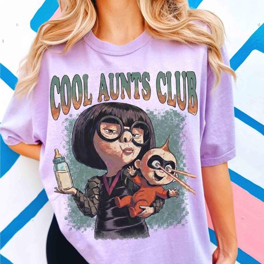 Discover Disney Cool Aunts Club Edna Mode Shirt, Pixar Jack-Jack Parr Kid Toddler Tee, Mother's Day Gift