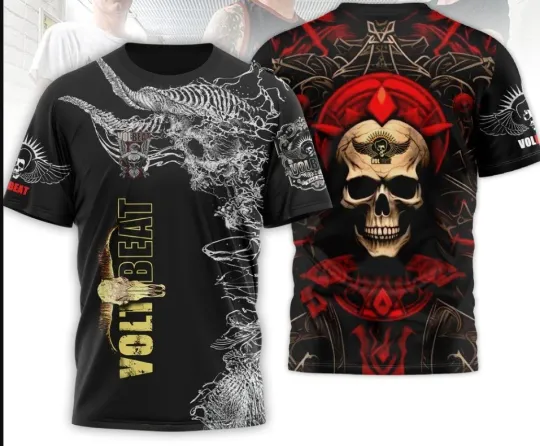 Discover Volbeat Rock Band AOP 3D T-Shirt Unisex