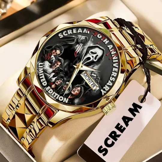 Discover Scream 30th Anniversary Alloy Luxury Quartz Watch