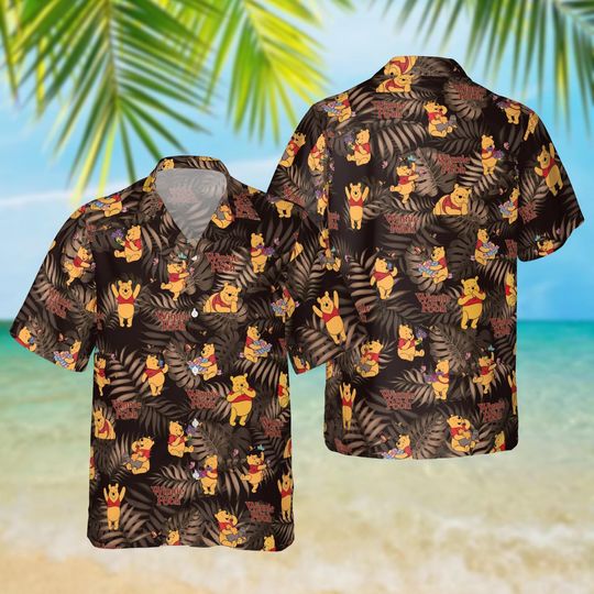 Discover Pooh Winnie The Pooh Funny Hawaiian Shirt, Disney Vacation Beach Outfit, Pooh Shirt Gifts