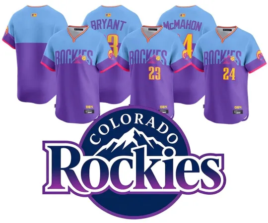 Discover Men's Rockiess Purple/Light Blue 2025 City Connect Limited Player Jersey