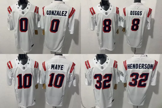 Discover Men's Patriotss White 2025 Rivalries Collection Jersey S-3XL