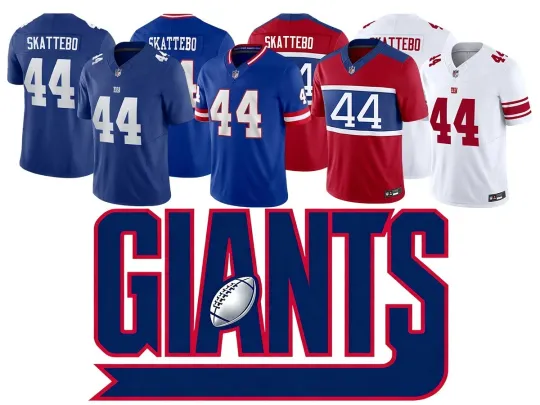 Discover Men/Youth Giantss #44Cam Skattebo Jersey S-3XL