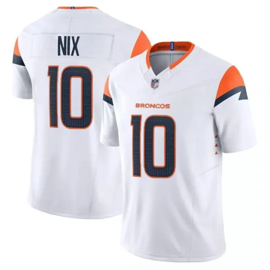 Discover Men's 10# Bo Nix White Limited All Jersey