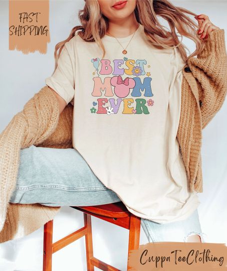Discover Best Mom Ever Shirt | Disney Mom Shirt | Disney Trip Shirt | Mother's Day Shirt | Disney Gift For Mom | Disney Mom Life | Gift For Wife