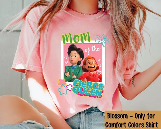 Turning Red Mei Ming Mom the Fierce Queen Comfort Colors T-shirt, Mother's Day Gift, 2026 Mom And Daughter