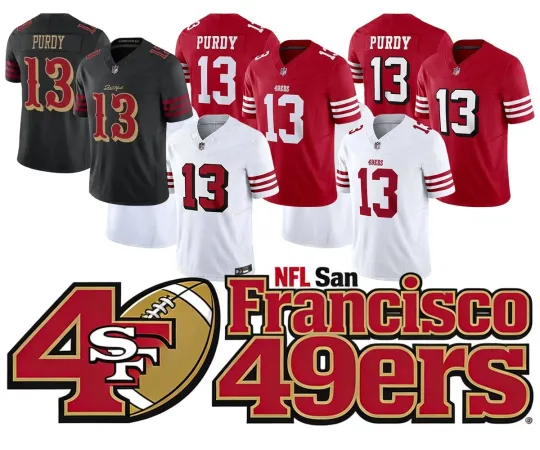Discover Men/Youth 49erss #13Brock Purdy Limited Jersey S-3XL