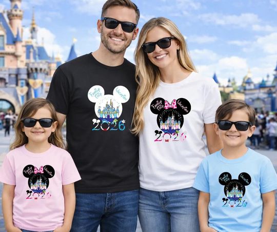 Discover Disney Trip Family Shirts 2026, Princess Disney Vacation T-Shirt, Matching Disney Shirts, Disney World Outfit, Personalized Disney Tee
