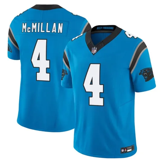 Discover NWT Men/Youth Pantherss #4Tetairoa McMillan Blue Limited Jersey S-3XL