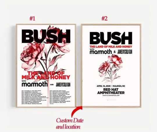 Discover Bush Band Tour 2026 Custom Poster