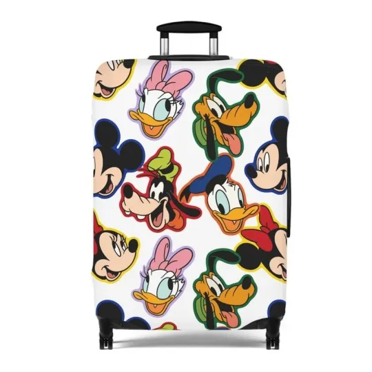 Discover Disney Luggage Cover, Mickey Mouse Suitcase Protector, Travel Accessories, Gift