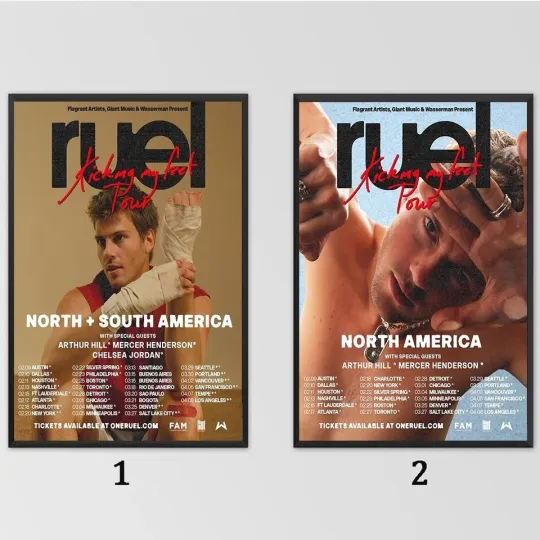 Discover Ruel 2026 Tour Poster