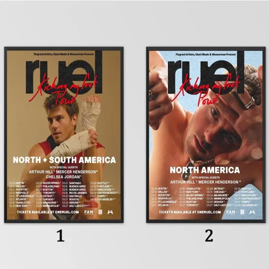 Discover Ruel 2026 Tour Poster