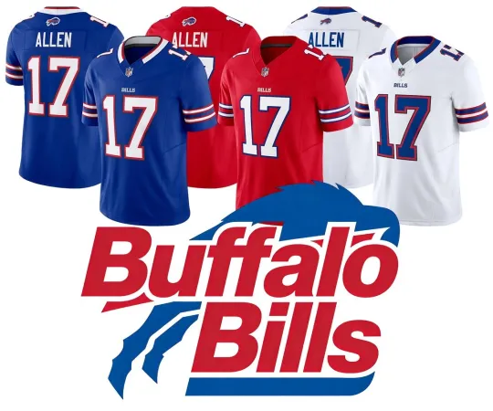 Discover Men's Bills #17Josh Allen Limited Jersey S-3XL Free Tax