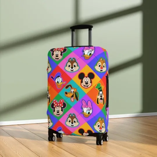 Disney Luggage Cover, Mickey Mouse Suitcase Protector, Travel Accessories