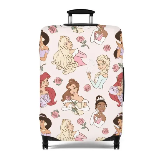 Discover Disney Luggage Cover, Disney Princess Suitcase Protector, Travel Accessories, Gi