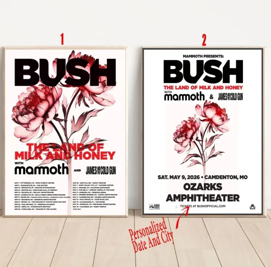 Discover Bush Spring 2026 North America Tour Poster