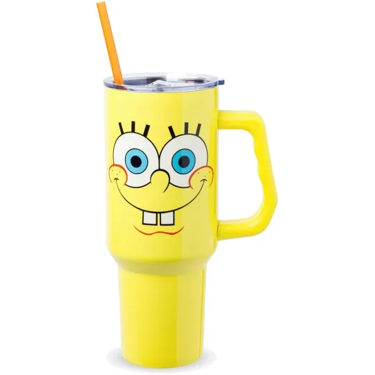 SpongeBob 40 oz Double Wall Tumbler with Handle