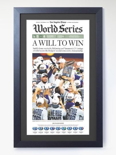 Discover 2025 Los Angeles Dodgers  A Will to Win! - Champions World Series Poster