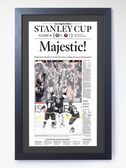 Discover 2012 Los Angeles Kings - "Majestic!" - Stanley Cup Winners Poster