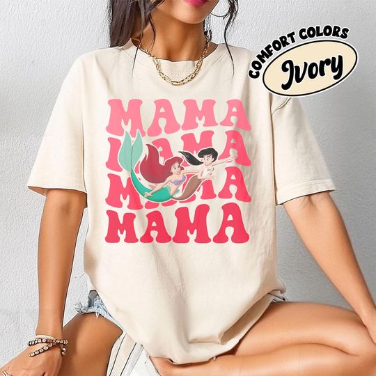 Discover Disney Mom Characters Shirt, Best Mama Ever Tee, Mother's Day Gift, Mom Daughter Matching Shirt