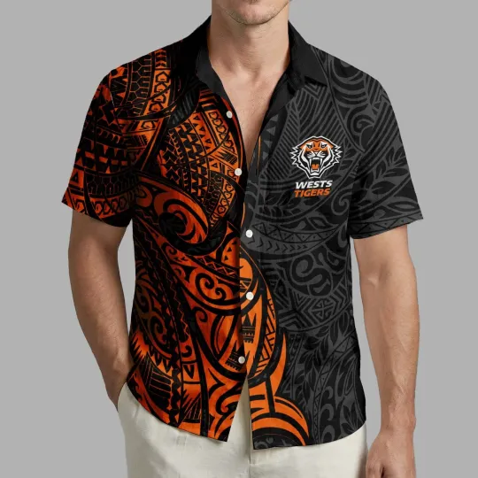 Discover Wests Tigers Personalized Hawaiian Shirt for Fans