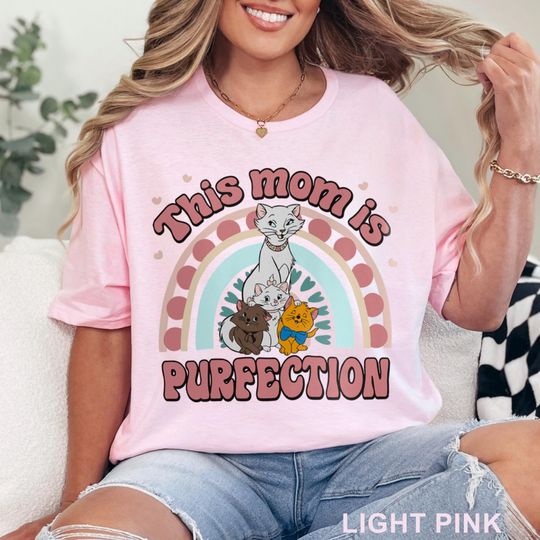 Discover This Mom is Purfection Shirt, Disney Mom Tee, The Aristocats Shirt, Mother's Day Gift Tee, Disney Mom Shirt