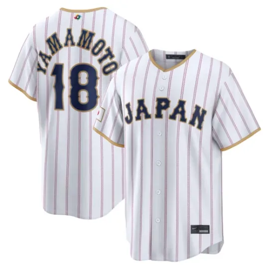 Discover Men's Japan Baseball Yoshinobu Yamamoto 2026 World Baseball Classic Jersey