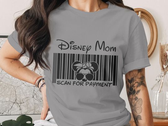 Discover Disney Mom T-Shirt, Scan for Payment Shirt, Vacation 2026 Shirt, Trip 2026 Shirt, Comfort Colors Shirts