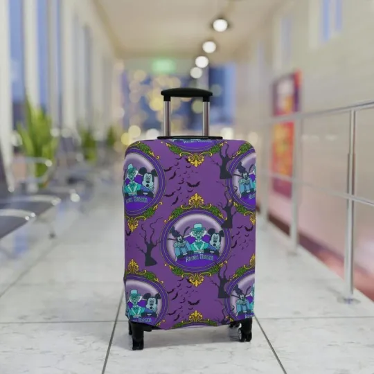 Discover Disney Luggage Cover, Haunted Mansion Suitcase Protector, Travel Accessories