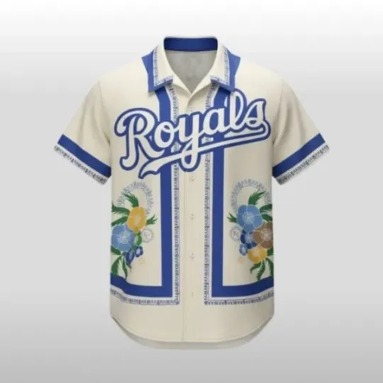 Discover 2026 Royals Here Comes the Bloom Hawaiian Shirt