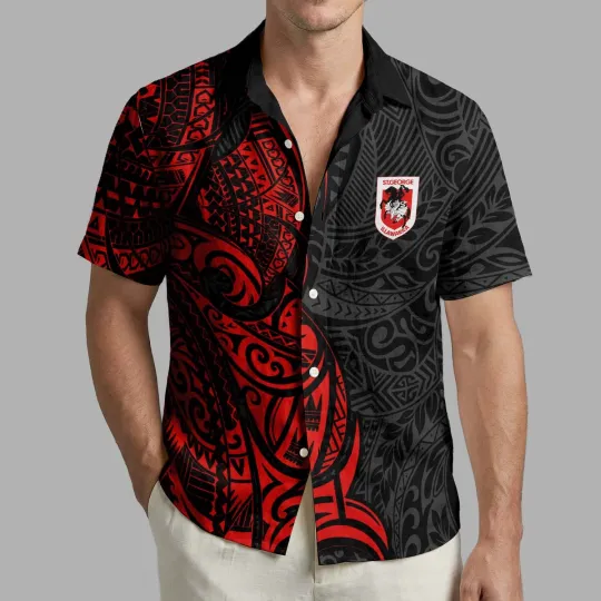 Discover St. George Illawarra Dragons Personalized Hawaiian Shirt