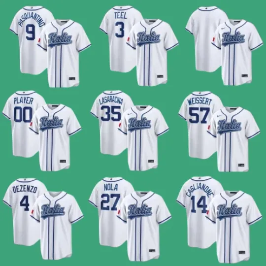 Discover MEN'S Italy 2026 World Classic Home Stadium Printed Jersey White