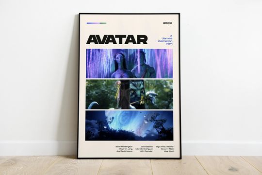 Discover Avatar Movie Poster - James Cameron Sci-Fi Wall Art, 2009 Vertical Matte Poster