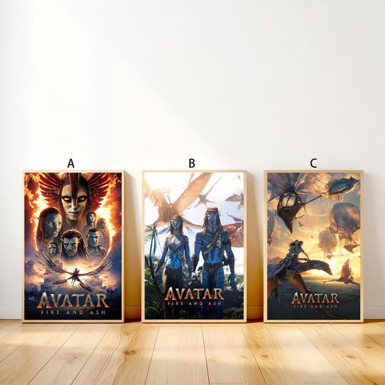 Discover AvatarFire and Ash Movie Poster Rolled Canvas Art for Living Room & Bedroom Home Decor