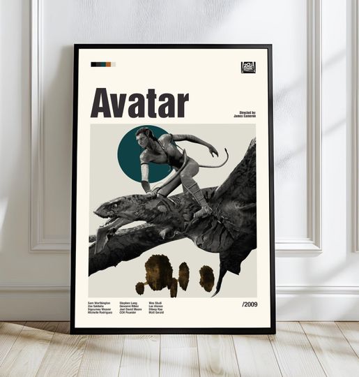 Discover Avatar Movie Poster, Sci-Fi Minimalist Art Print, Home Decor