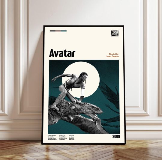 Discover Avatar Movie Poster - Midcentury Modern Art - Minimalist Vintage Print