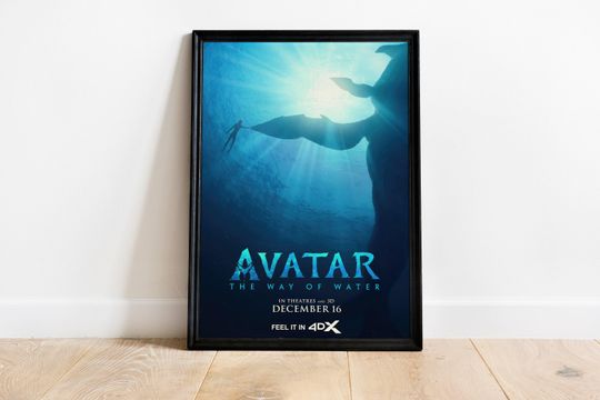 Discover Avatar: The Way of Water Pandora Poster Sci-Fi Movie Art Vertical Premium Matte