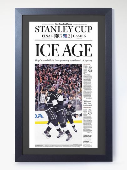 Discover 2014 Los Angeles Kings - "ICE AGE" - Stanley Cup Winners Poster( No Framed )