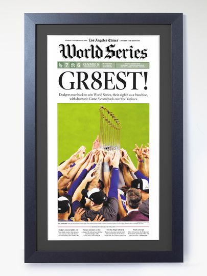 Discover 2024 Los Angeles Dodgers  GR8EST - Champions World Series Poster( No Framed )