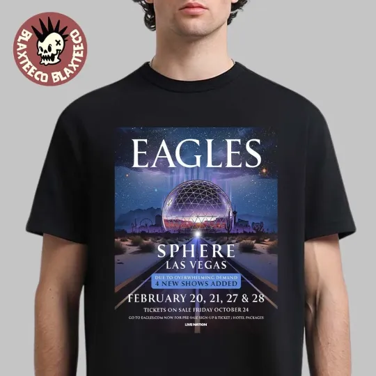 Discover Eagle Live At Sphere Las Vegas 2026 50th Anniversary of Their Greatest Hits Tee