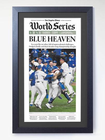 2020 Los Angeles Dodgers  BLUE HEAVEN - World Series Champions Poster( No Framed )