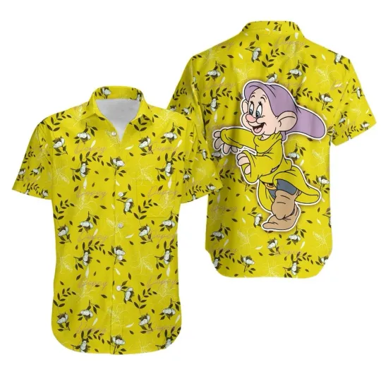 Discover Disney Dopey Legend Dwarfs Hawaiian Shirt, Disney Cruise Button Down Vacation Shirt